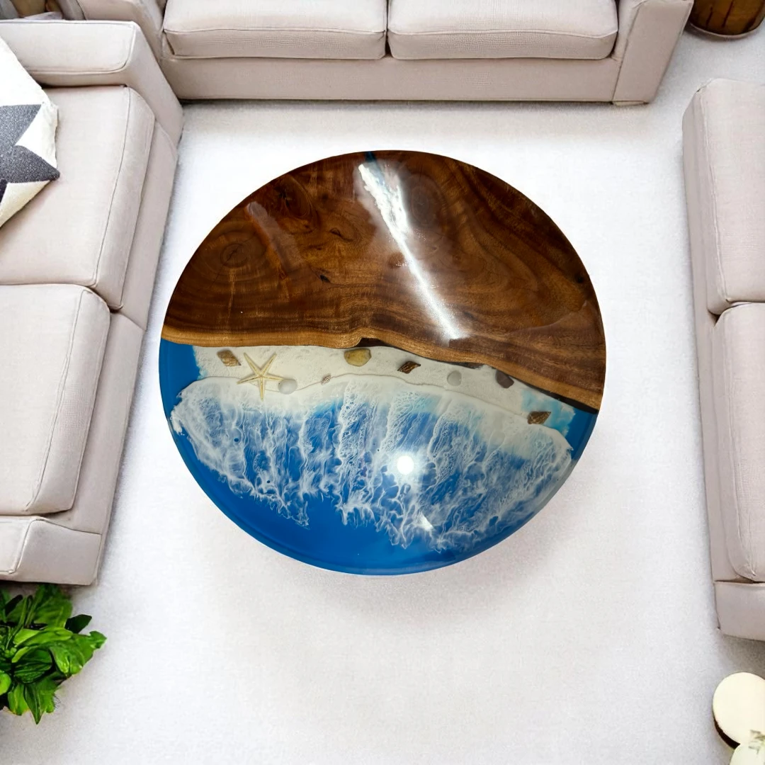 River Coffee Table Walnut : Made-to-Order Ocean Tables